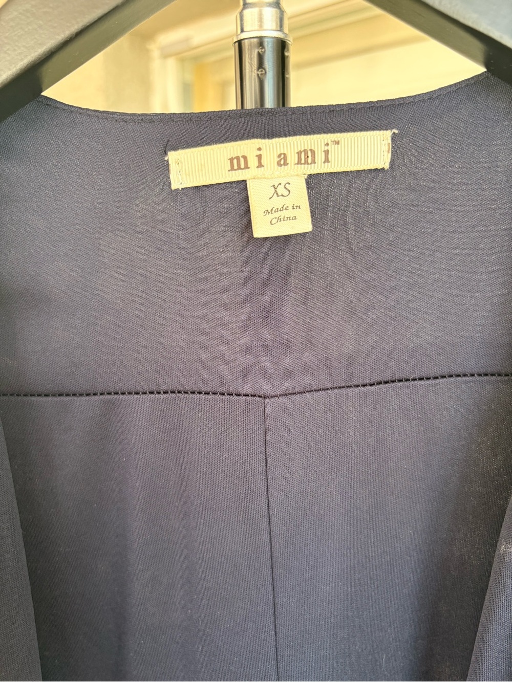 miami navy floral wrap midi dress - Picture 7 of 8